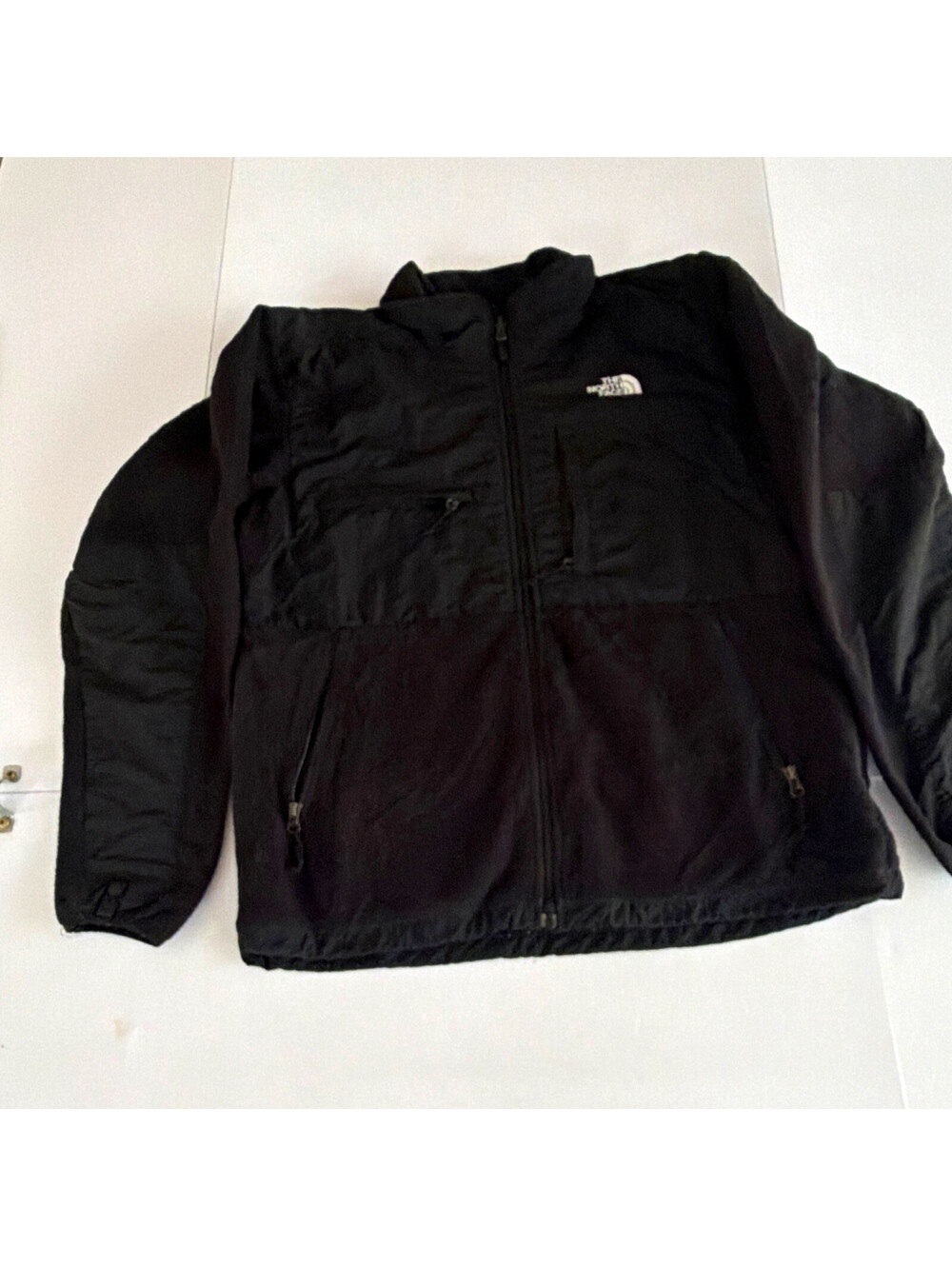 The North Face Men's Black Solid Full Zip Denali Jacket Size M